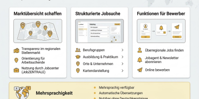 Plattformen für Arbeit, Personal und Bildung: schneller und besser in neue Beschäftigung vermitteln
